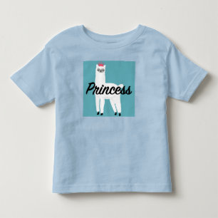 Diseño de Princesa Lama - Camiseta de Jersey Fino 