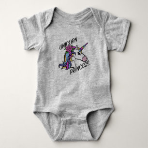 Diseño de Princesa Unicornio - Bodysuit de Jersey
