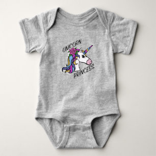 Diseño de Princesa Unicornio - Bodysuit de Jersey