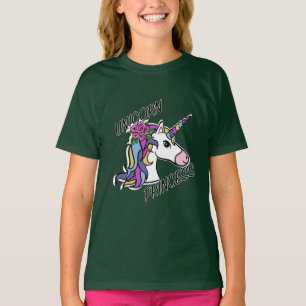 Diseño de princesa unicornio - Camiseta básica par