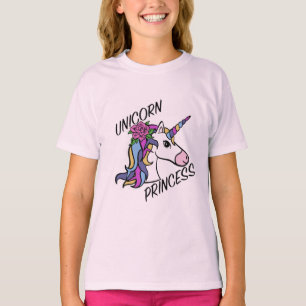Diseño de princesa unicornio - Camiseta básica par