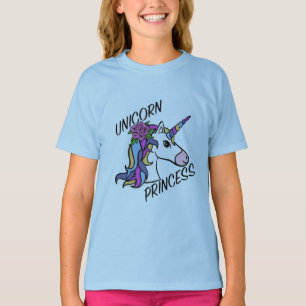 Diseño de princesa unicornio - Camiseta básica par