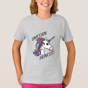 Diseño de princesa unicornio - Camiseta básica par