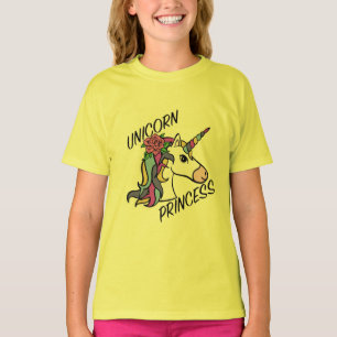 Diseño de princesa unicornio - Camiseta básica par