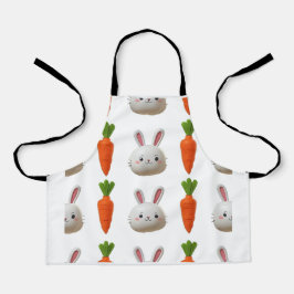 Diseño de puffy delantal del conejo de Pascua