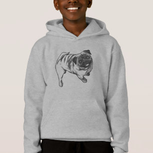 Diseño de Pug Feliz Sonriendo