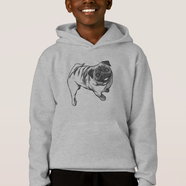 Diseño de Pug Feliz Sonriendo (Anverso)