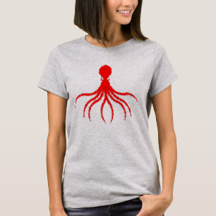 Diseño de pulpo angustiado - Camiseta básica femen