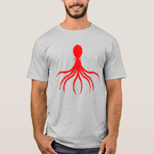 Diseño de pulpo angustiado - Camiseta básica mascu