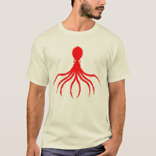 Diseño de pulpo angustiado - Camiseta básica mascu