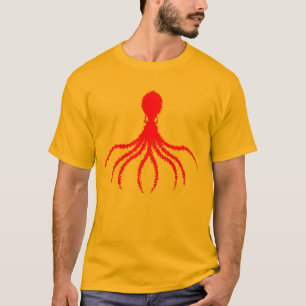 Diseño de pulpo angustiado - Camiseta básica mascu
