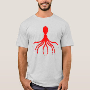 Diseño de pulpo angustiado - Camiseta básica mascu