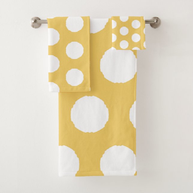 Diseño de punto de polka amarillo (In situ)
