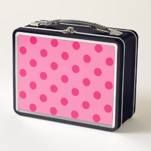 Diseño De Puntos De Polka Rosado En Pink