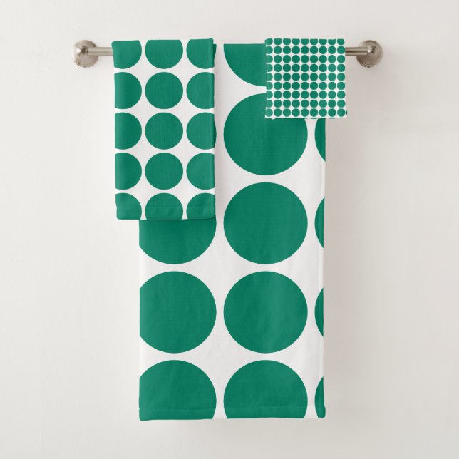 Diseño de puntos oscuros de color azul verde esmer (In situ)