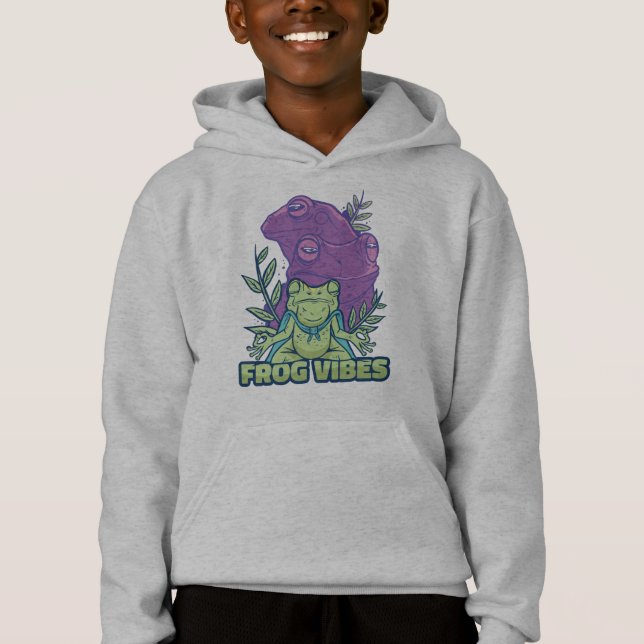 Diseño de rana meditando yoga (Anverso)