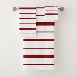 Diseño de Rayas Burdeos sobre Blanco