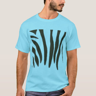 Diseño de rayas de cebra negra en camisetas