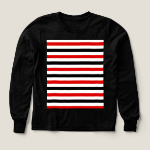 Diseño de rayas rojas, negras y blancas