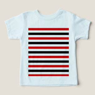 Diseño de rayas rojas, negras y blancas