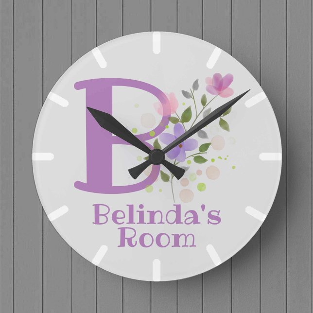 Diseño de reloj de dormitorio infantil con nombre  (Subido por el creador)