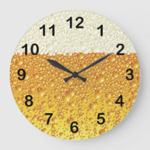 Diseño de reloj de pared de cerveza