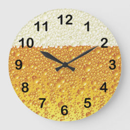 Diseño de reloj de pared de cerveza