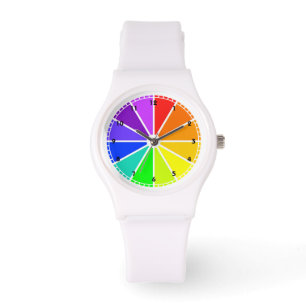 Diseño de reloj de rueda de color