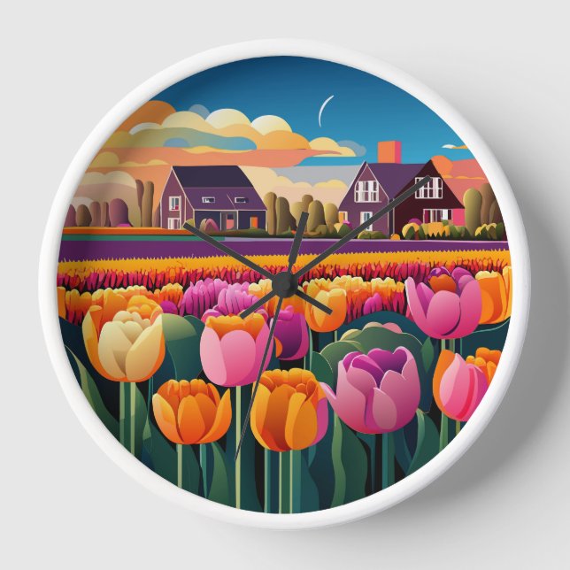 diseño de relojes de campo tulipán (Anverso)