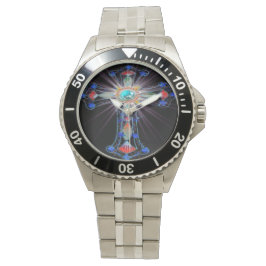 Diseño de relojes de cruz religiosos cristianos