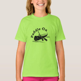 Diseño de remo angustiado - camiseta básica para n