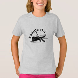 Diseño de remo angustiado - camiseta básica para n