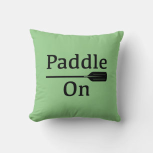 Diseño de remo - Cojín decorativo de 16" x 16"