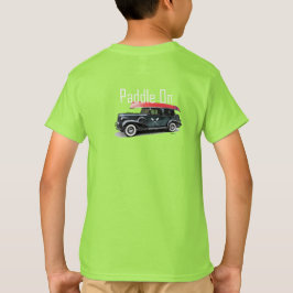 Diseño de remo en un coche clásico - Camiseta bási