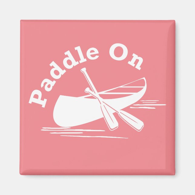 Diseño de remo - imán cuadrado (Frente)