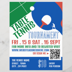 Diseño de remo, publicidad del Torneo de tenis de 