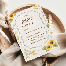 Diseño de respuesta floral rústica de girasol