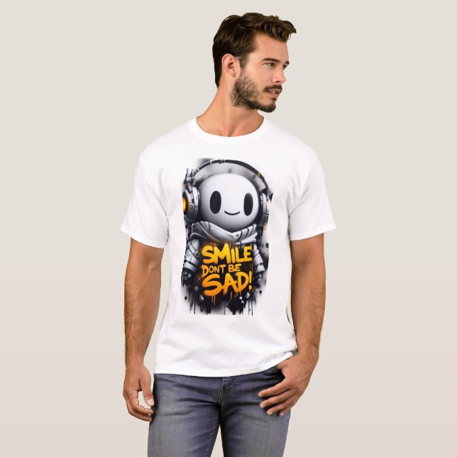 diseño de robot tecnológico futurista de camisetas (Anverso completo)