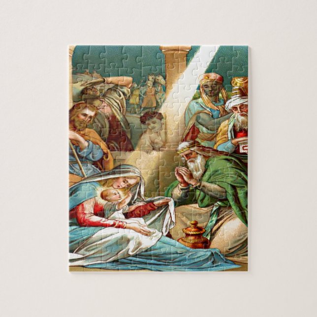 diseño de rompecabezas del niño Jesús (Vertical)