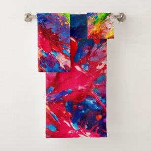 Diseño de salpicaduras de pintura húmeda colorida