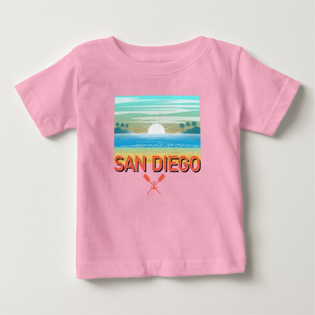 Diseño de San Diego - Camiseta Bella Jersey para b (Anverso)