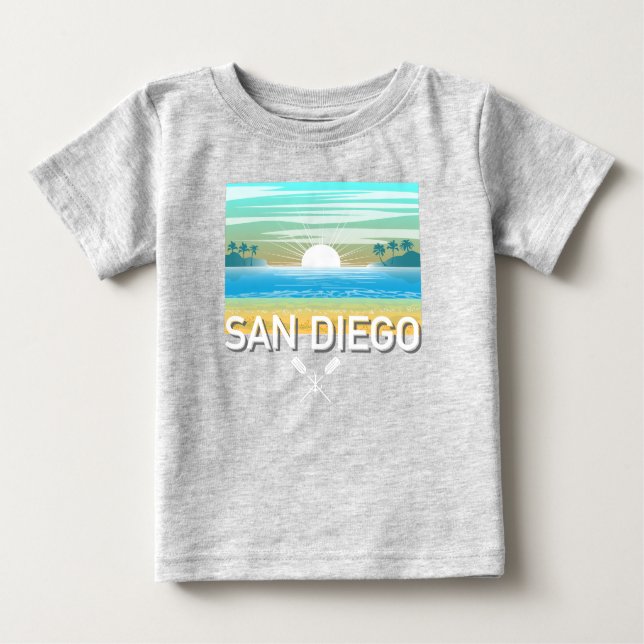 Diseño de San Diego - Camiseta Bella Jersey para b (Anverso)