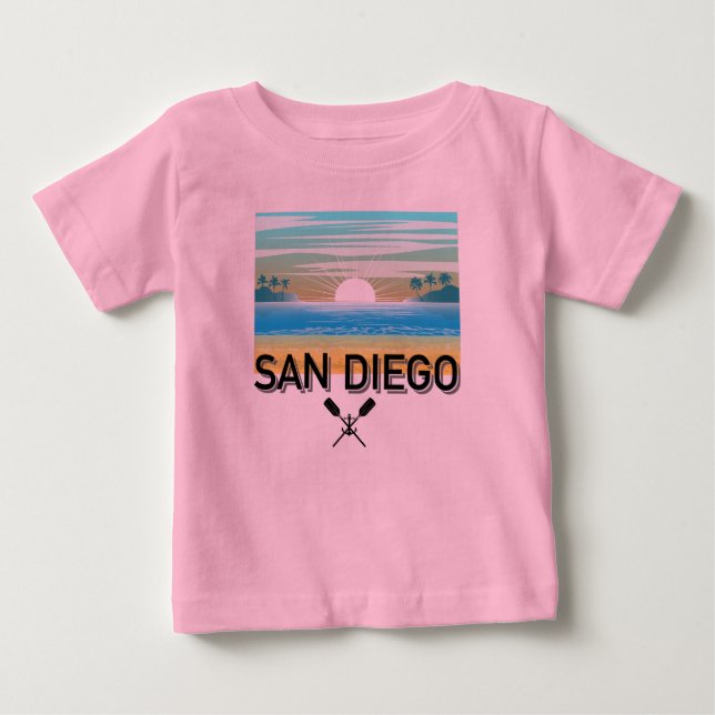Diseño de San Diego - Camiseta Bella Jersey para b (Anverso)