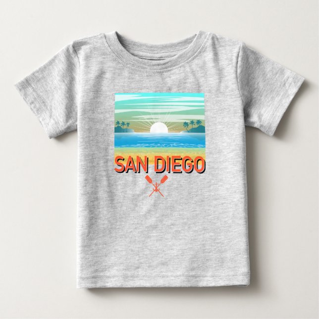 Diseño de San Diego - Camiseta Bella Jersey para b (Anverso)