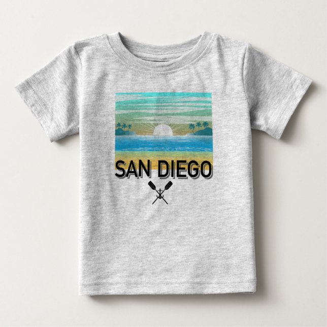 Diseño de San Diego - Camiseta Bella Jersey para b (Anverso)