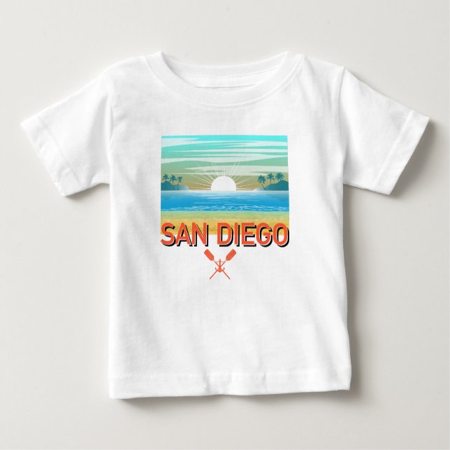 Diseño de San Diego - Camiseta Bella Jersey para b (Anverso)