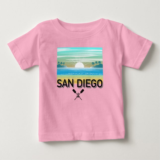 Diseño de San Diego - Camiseta Bella Jersey para b (Anverso)
