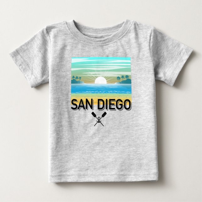 Diseño de San Diego - Camiseta Bella Jersey para b (Anverso)