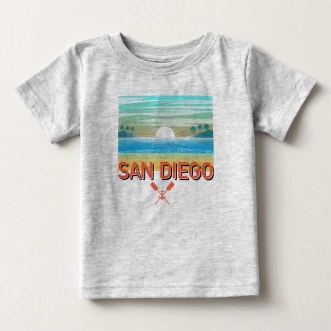 Diseño de San Diego - Camiseta Bella Jersey para b (Anverso)