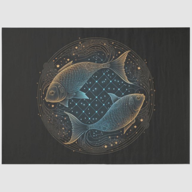 Diseño de serie Zodiac 4 Papel de tejidos (Anverso)